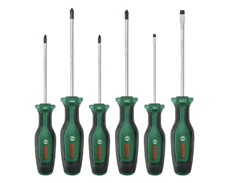 Bosch (1600A02BX7) PH/PZ/SL 6 шт Набір викруток