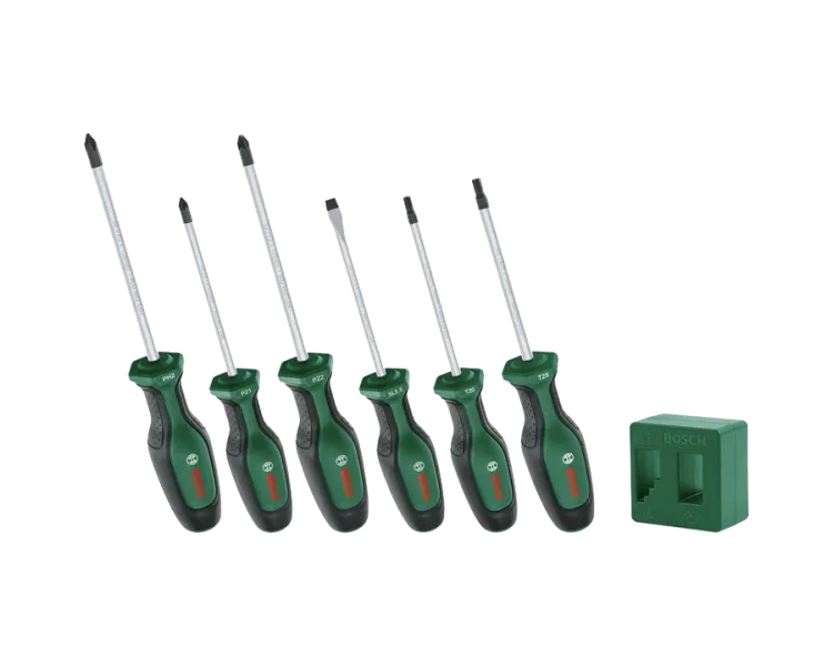 Bosch (1600A02W7L) PH/PZ/SL/Torx 6 шт + намагнічувач Набір викруток