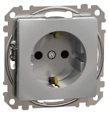 Schneider Electric Sedna Design & Elements SDD113022 з заземленням та шторками Розетка