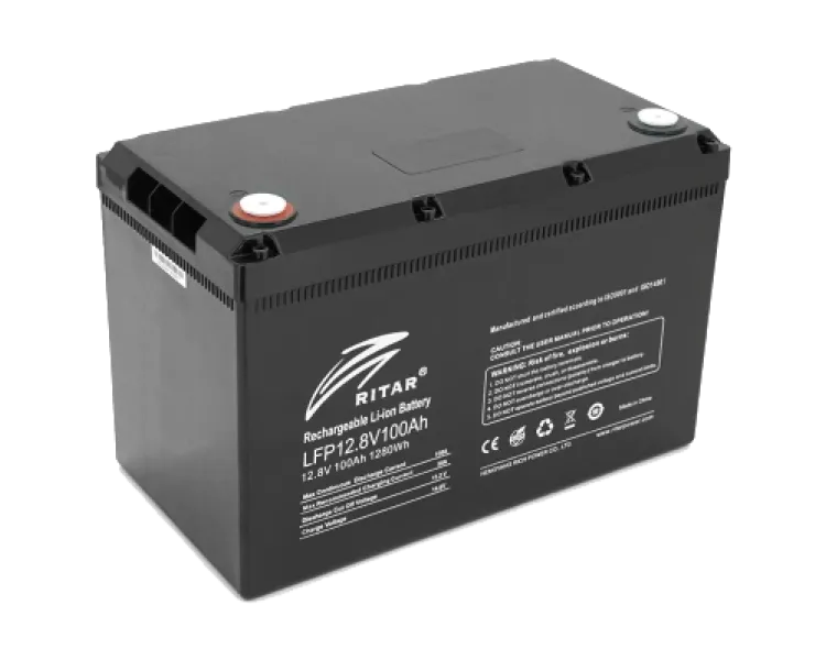 Ritar LiFePO4 12,8V 100Ah 1280Wh Акумуляторна батарея