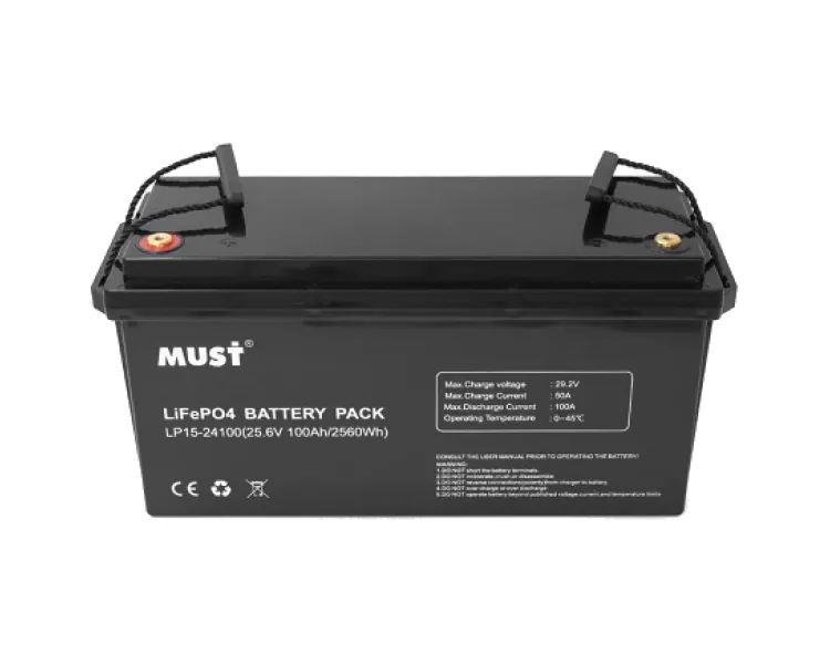 Must LP15-24100 25.6В 100А•г Літієва акумуляторна батарея