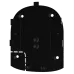 Smartbracket Ajax Hub black Частина пластикового корпусу