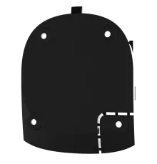 Smartbracket Ajax Hub black Частина пластикового корпусу