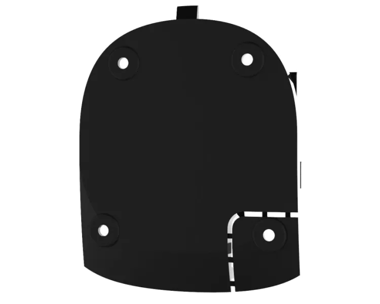 Smartbracket Ajax Hub black Частина пластикового корпусу
