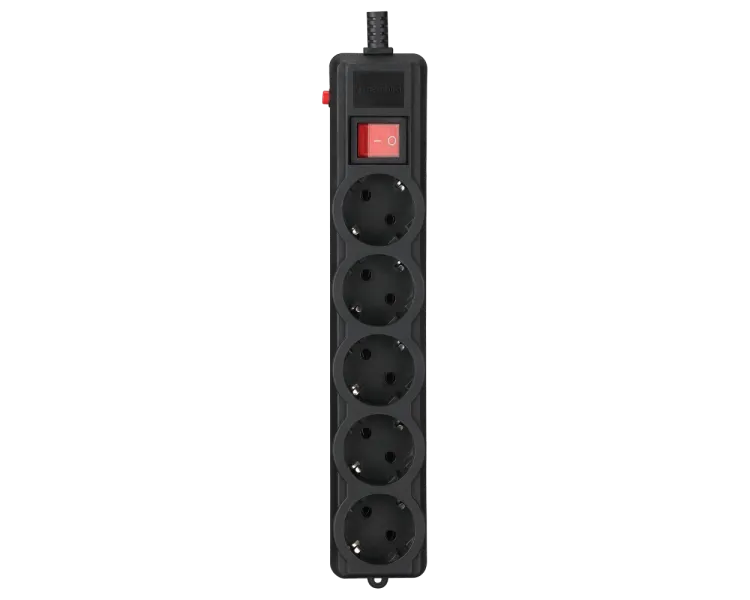 Gembird SPG5-G-15B-PRO 4.5 м кабель 5 розеток Мережевий фільтр