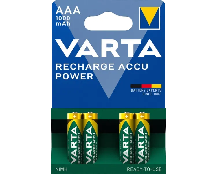 VARTA RECHARGEABLE ACCU 1000mAh Акумулятор AAA