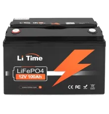 Li-TIME 12.8В 100А•год 100А Літієва акумуляторна батарея