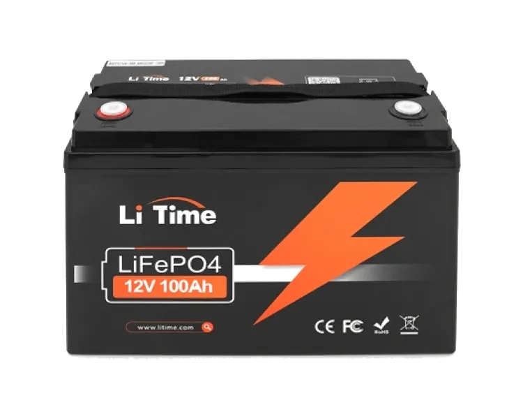 Li-TIME 12.8В 100А•год 100А Літієва акумуляторна батарея