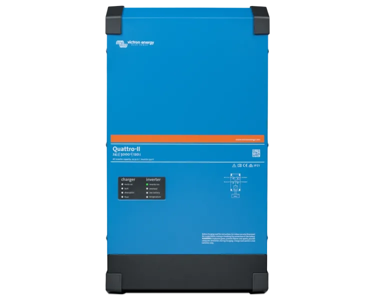 VictronEnergy Quattro-II 24/5000/120-50/50 однофазний чиста синусоїда Інвертор