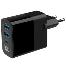 Gembird TA-UC-PDQC30LCD-BK-02 Мережевий зарядний пристрій
