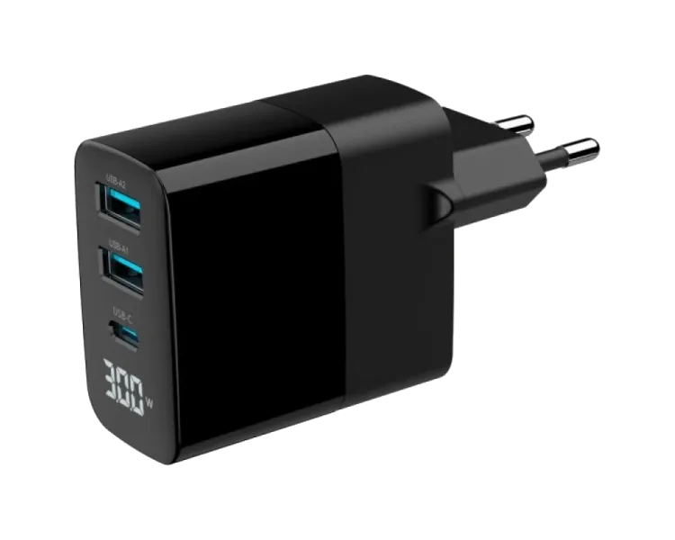Gembird TA-UC-PDQC30LCD-BK-02 Мережевий зарядний пристрій