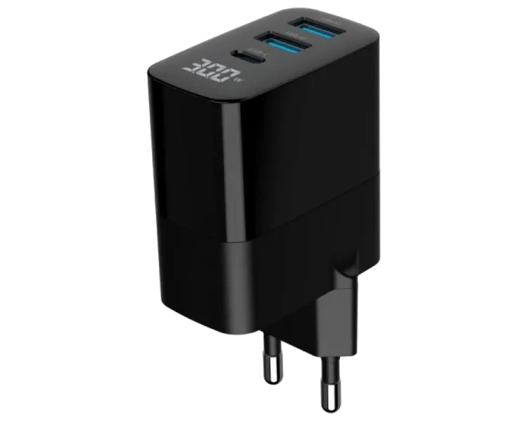 Gembird TA-UC-PDQC30LCD-BK-02 Мережевий зарядний пристрій