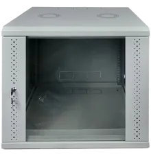 EServer 9U 600х500х503 скло, сіра Шафа