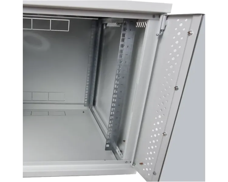 EServer 9U 600х500х503 скло, сіра Шафа
