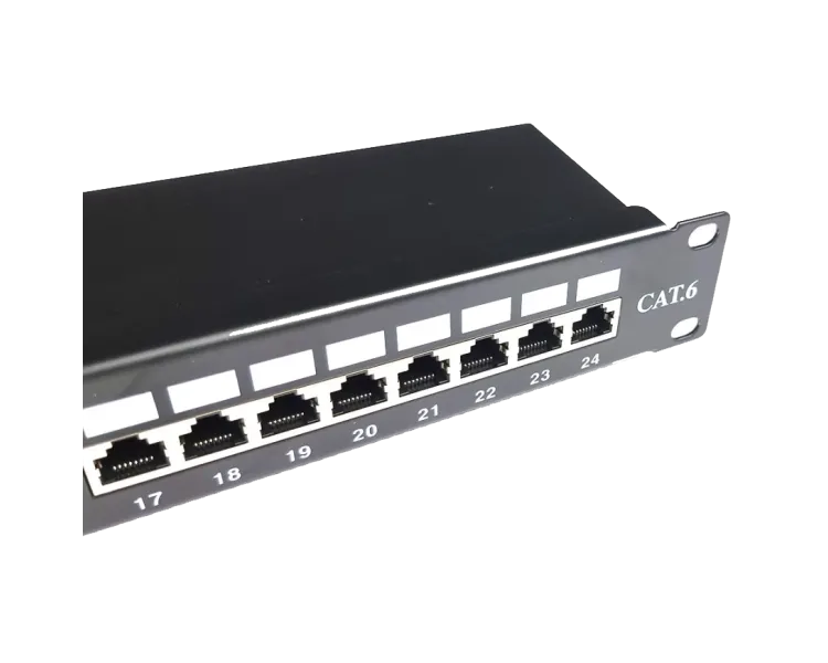24 порта 1U 19" модульна (без модулів) STP патч-панель EServer