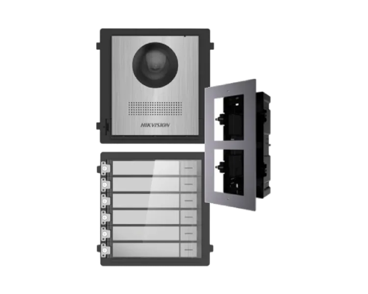 DS-KD8003-IME1NS + DS-KD-ACF2/Plastic + DS-KD-KK/S Комплект модулів Hikvision