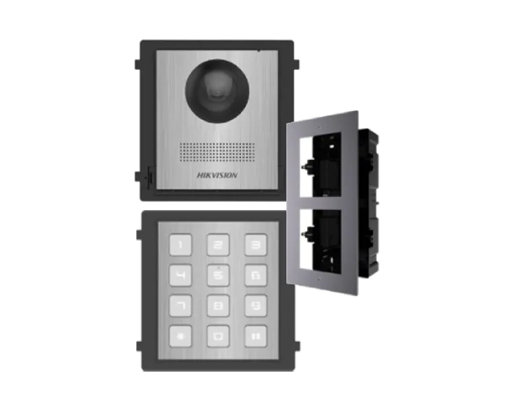 DS-KD8003-IME1NS + DS-KD-ACF2/Plastic + DS-KD-KP/S Комплект модулів Hikvision