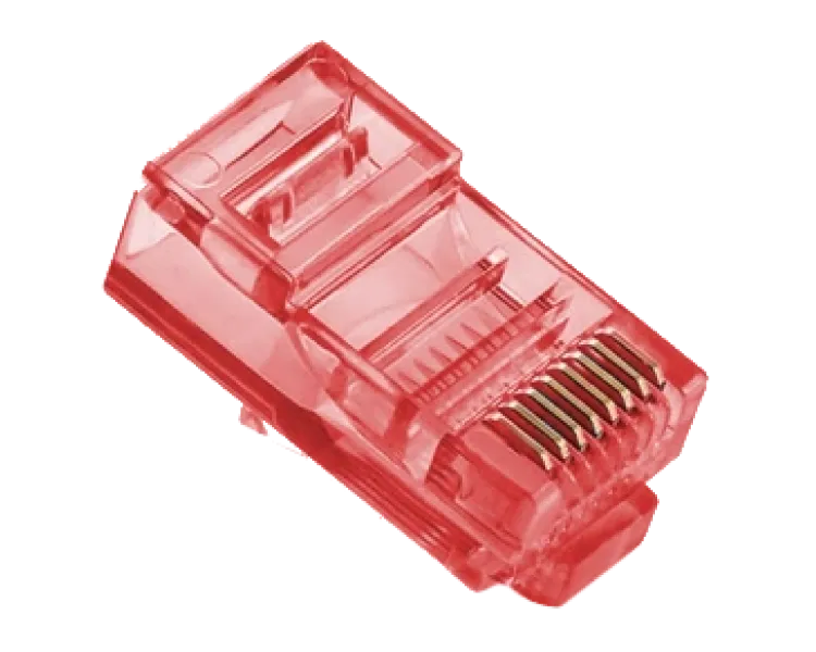 Merlion RJ-45 8P8C UTP Cat-5 (100 шт/уп.) Q100 Red Конектор