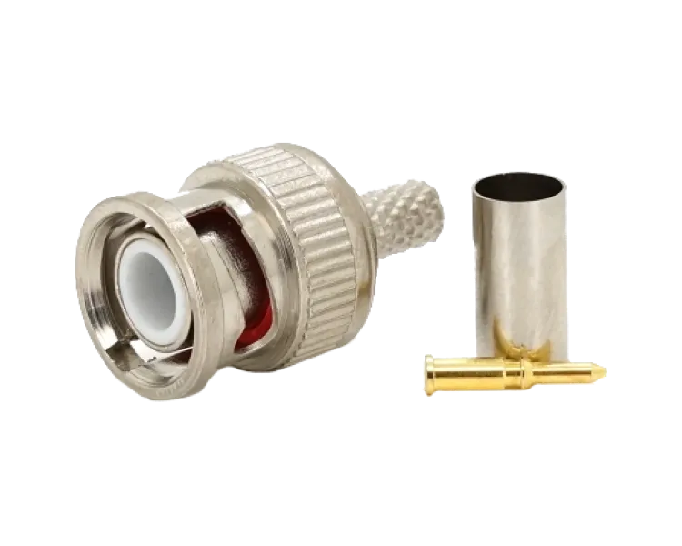 BNC-M - RG-58 crip + жовтий наконечник Q100/2500 Роз'єм