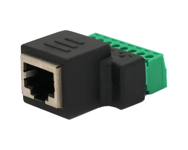 RJ-45(F) (8 контактів) з клемами під кабель Роз'єм