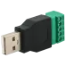 USB (5 контактів) з клемами під кабель Роз'єм