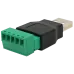 USB (5 контактів) з клемами під кабель Роз'єм