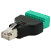 RJ-45(M) (8 контактів) з клемами під кабель Роз'єм