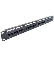 NVC-PN-12/24 CAT5/CAT6 19" 1U 24 порти екранована Патч-панель Hypernet