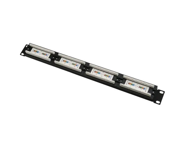 NVC-PN-12/24 CAT5/CAT6 19" 1U 24 порти екранована Патч-панель Hypernet