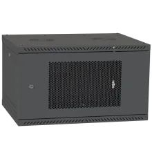 IPCOM CH-6U 600x600 перфорація RAL9005 Шафа серверна