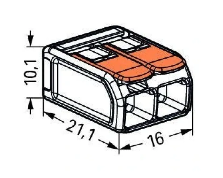 Wago COMPACT 221-612 0,5-6 mm² Клема