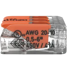 WAGO COMPACT 221-613 3 0,5-6 мм2 (41А) Клема