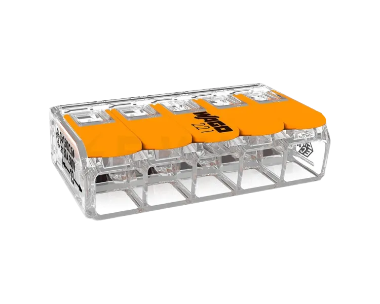 Wago COMPACT 221-615 5-дротова 0,5-6мм2 Клема