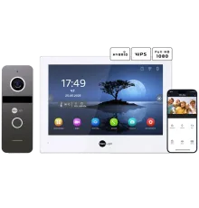 Neolight ALPHA Hybrid + SOLO FHD Graphite Комплект відеодомофону