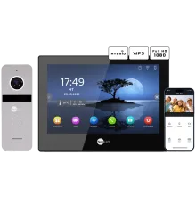 Neolight ALPHA Hybrid Black + SOLO FHD Silver Комплект відеодомофону