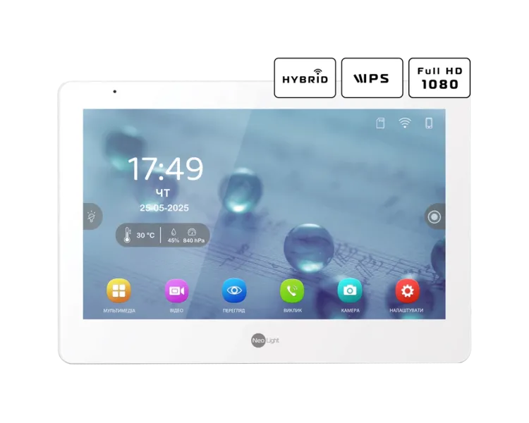 Neolight MEZZO Hybrid + SOLO FHD Graphite Комплект відеодомофону