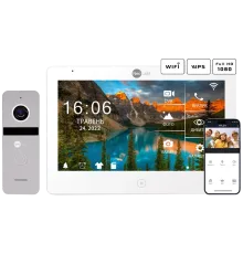 Neolight MEZZO Hybrid + SOLO FHD Silver Комплект відеодомофону