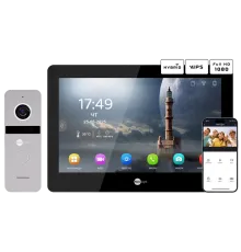 Neolight MEZZO Hybrid Black + SOLO FHD Silver Комплект відеодомофону
