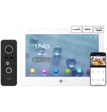 Neolight MEZZO Hybrid + PRIME FHD Black з кутком Комплект відеодомофону