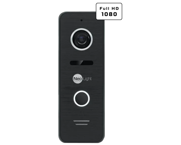 Neolight MEZZO Hybrid Black + PRIME FHD Black з кутком Комплект відеодомофону
