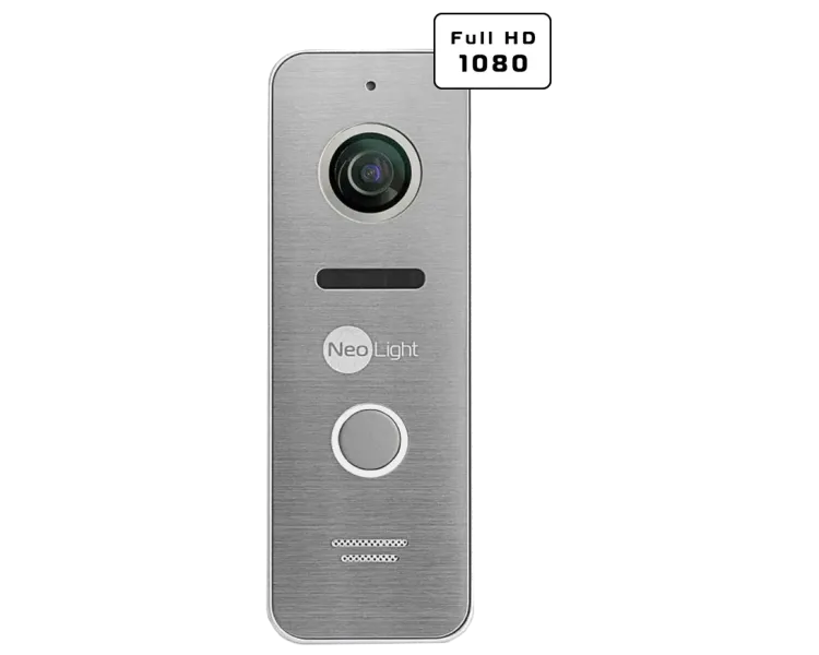 Neolight MEZZO Hybrid Black + PRIME FHD Silver з кутком Комплект відеодомофону