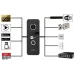 Neolight ALPHA Hybrid Black + SOLO IPW Graphite з кутком, PoE адаптер для панелі виклику Комплект відеодомофону