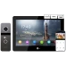 Neolight MEZZO Hybrid Black + SOLO IPW Graphite с уголком, PoE адаптер для вызовной панели Комплект видеодомофона
