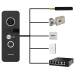 Neolight MEZZO Hybrid Black + SOLO IPW Graphite с уголком, PoE адаптер для вызовной панели Комплект видеодомофона