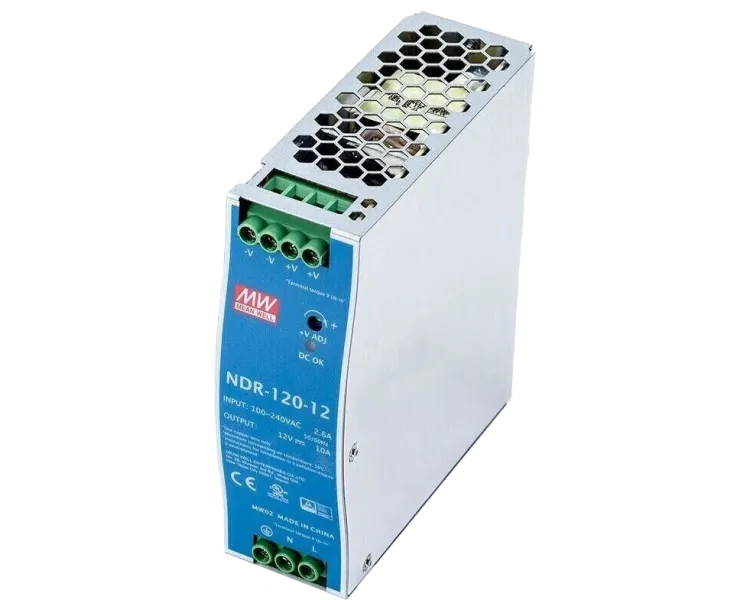 NDR-120-12 120Вт 10A 12В на DIN-рейку Блок живлення Mean Well