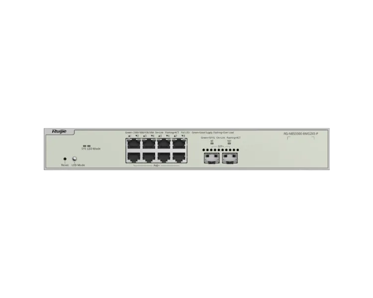 Ruijie RG-NBS3300-8MG2XS-P PoE Комутатор 10 портів керований
