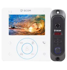 BCOM BD-480 White Kit Комплект відеодомофона