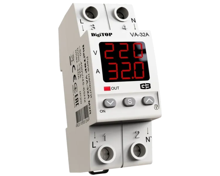 DigiTop VА-32A M2R Реле напруги
