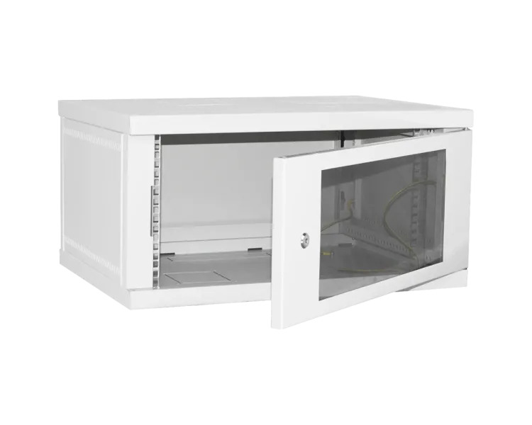 IPCOM СН-4U-060х035-ДС-7035 (RAL7035) Шкаф телекоммуникационное стекло