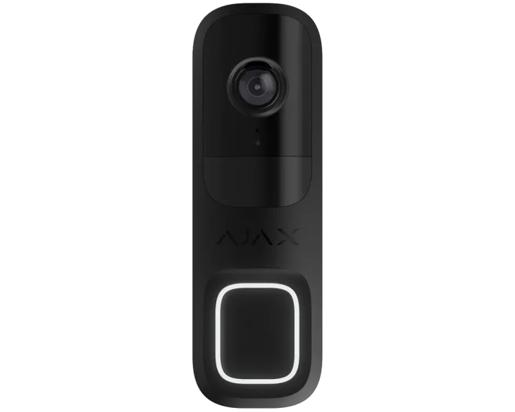 Ajax Doorbell black RAL 9005 Відеодзвінок